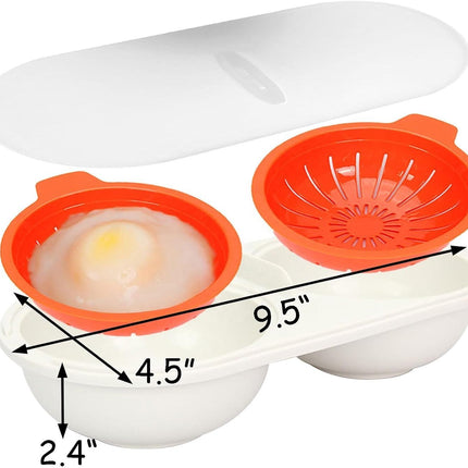Microwave Egg Poacher - Double Layer Egg Cooker