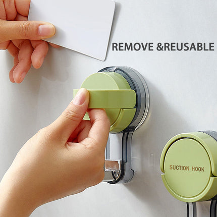 Powerful Suction Cup Hooks - Kitchen & Bathroom Hanging Solution