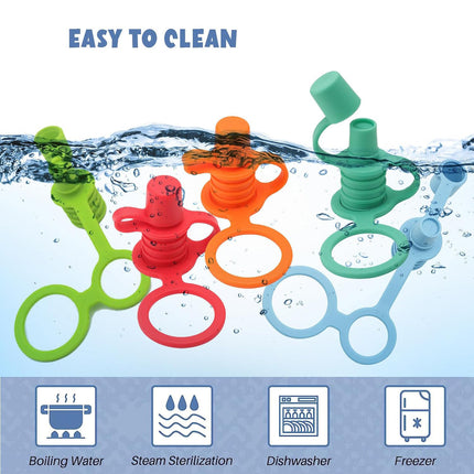 Spill-Proof Sippy Top – Silicone Bottle Lid for Kids & Adults
