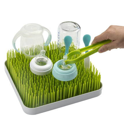 Kitchen Dish Drainer Rack - Baby Bottle Drying Rack with Fun Grass Design