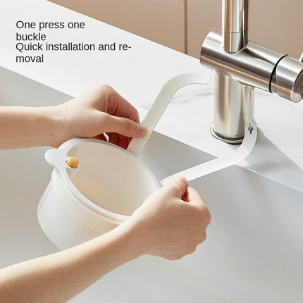 Automatic Sink Strainer Basket - Faucet Mounted & Easy to Use