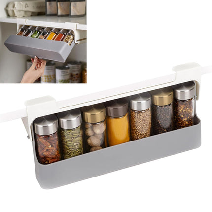 Hanging Spice Rack Organizer - Pull Out Under Cabinet Storage