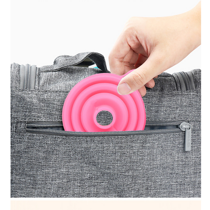 Collapsible Kitchen Funnel - Food Grade Silicone, Easy to Use and Store