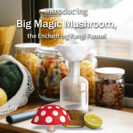 Mushroom Design Funnel - Silicone & Foldable