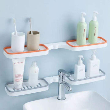 Wall Mounted Toiletry Shelf - Easy Installation No Drill Required