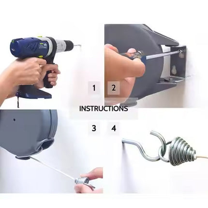 Non-Sagging Clothesline - Heavy Duty & Windproof for Laundry