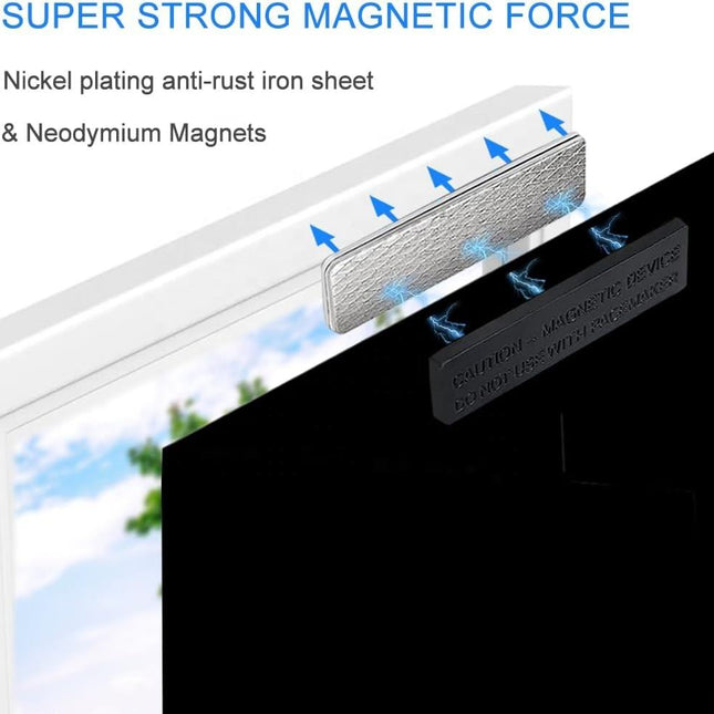 Blackout Curtain Magnetic Closures - No Drill Required