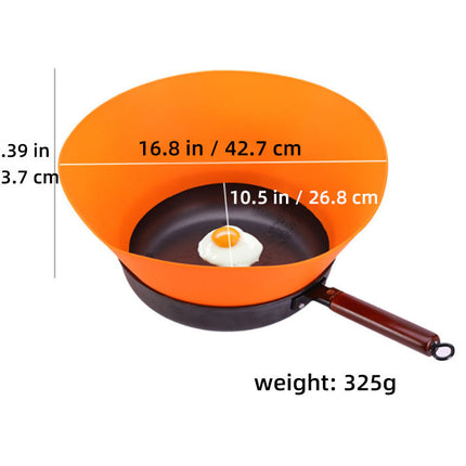 Silicone Frying Pan Splatter Guard – Oil Splash Proof Fry Wall Shield for Cooking