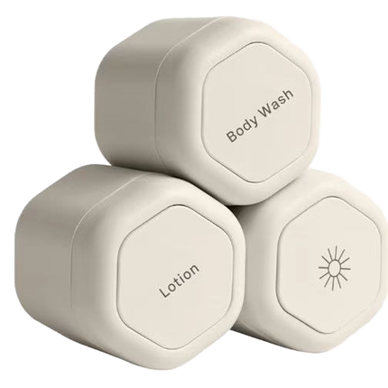Daily Routine Capsule Set - Magnetic Containers with Lids