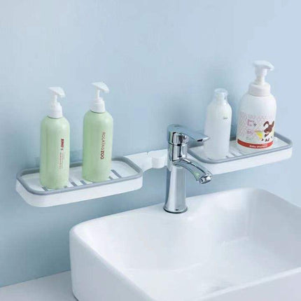 Wall Mounted Toiletry Shelf - Easy Installation No Drill Required