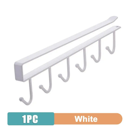 Multifunction Kitchen Mug Rack - 6 Hooks