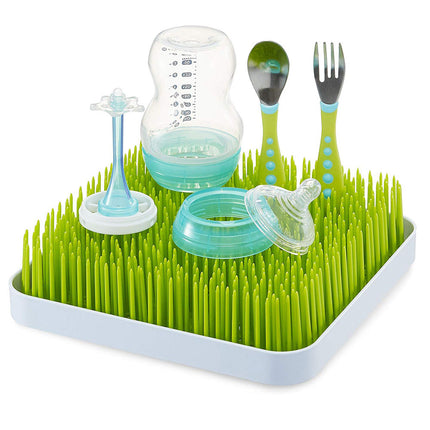 Kitchen Dish Drainer Rack - Baby Bottle Drying Rack with Fun Grass Design