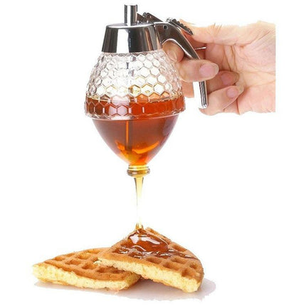 No-Drip Honey Syrup Dispenser - Portable & Convenient