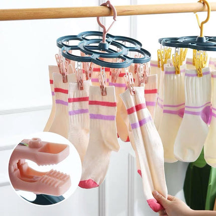 Multifunctional Socks Drying Rack - Windproof Laundry Hanging Shelf