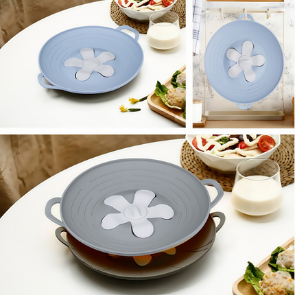 Silicone Lid for Cooking -Anti-Splatter and Overflow Protection