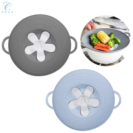 Silicone Lid for Cooking -Anti-Splatter and Overflow Protection