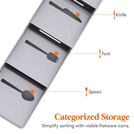 Compact Flatware Organizer - Keep Utensils in Order