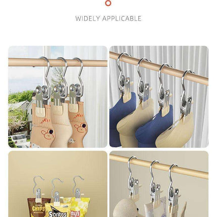 Multi-Purpose Seamless Clothing Clip Hooks – Strong Metal Clips