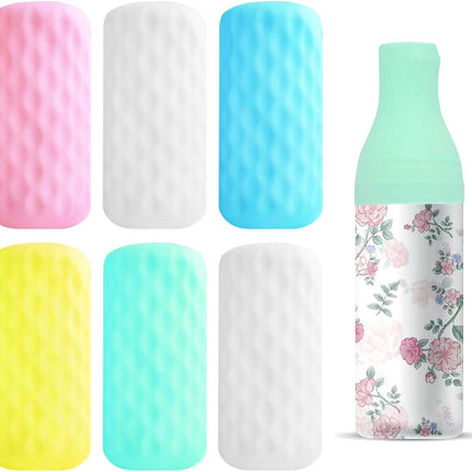 4 Pieces Silicone Travel Bottle Covers for Toiletries - Durable & Waterproof