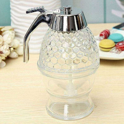 No-Drip Honey Syrup Dispenser - Portable & Convenient