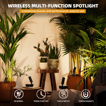 LED Wall Spotlight with Remote - Rotatable Bedside Night Light