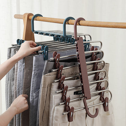 6-in-1 Space Saver Hanger - Multifunctional Clothes Rack