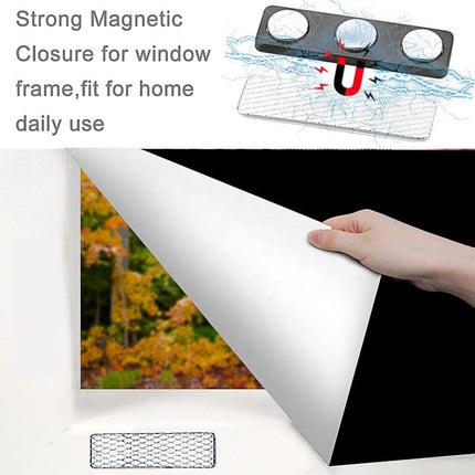 Blackout Curtain Magnetic Closures - No Drill Required