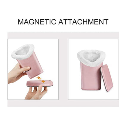 Plush Leather Glasses Holder - Protective Eyeglass Stand