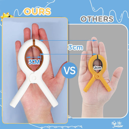 Large Silicone Towel Clips - Keep Your Towel Secure