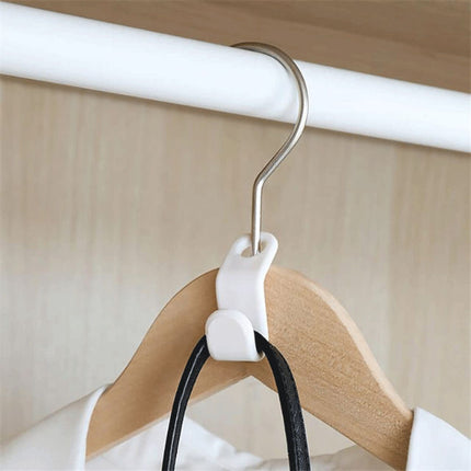 Space-Saving Cascading Hanger Links for Clothes & Wardrobe Organization