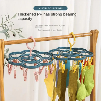 Multifunctional Socks Drying Rack - Windproof Laundry Hanging Shelf