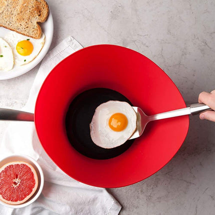 Silicone Frying Pan Splatter Guard – Oil Splash Proof Fry Wall Shield for Cooking