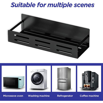 Wall‑Mounted Magnetic Spice Rack & Paper Towel Holder – Stylish Kitchen Storage Solution