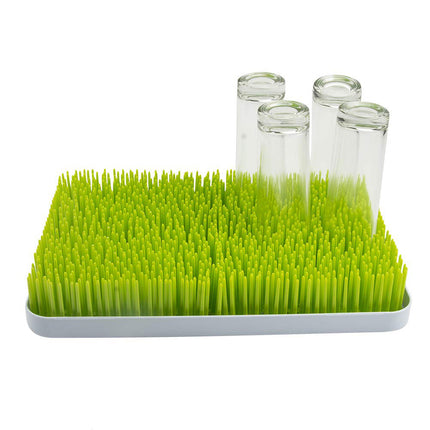 Kitchen Dish Drainer Rack - Baby Bottle Drying Rack with Fun Grass Design