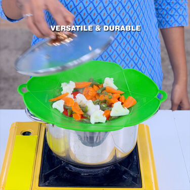 Silicone Lid for Cooking -Anti-Splatter and Overflow Protection