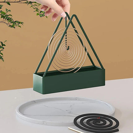 Fireproof Metal Mosquito Coil Holder - Portable & Stylish Design (Pack of 2)