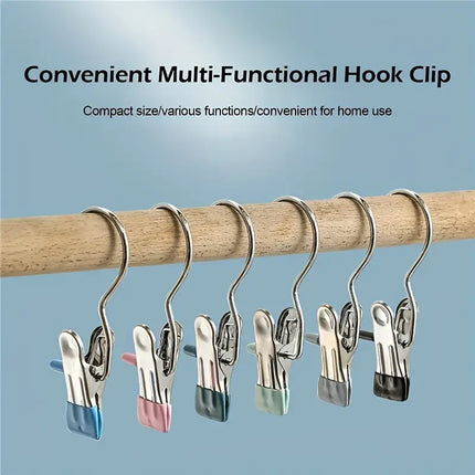 Multi-Purpose Seamless Clothing Clip Hooks – Strong Metal Clips