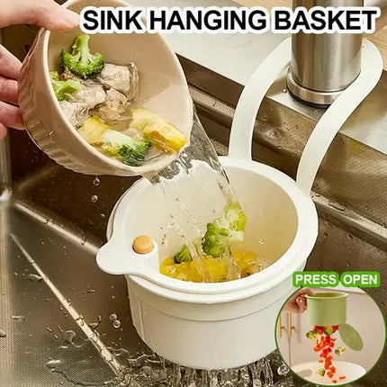 Automatic Sink Strainer Basket - Faucet Mounted & Easy to Use