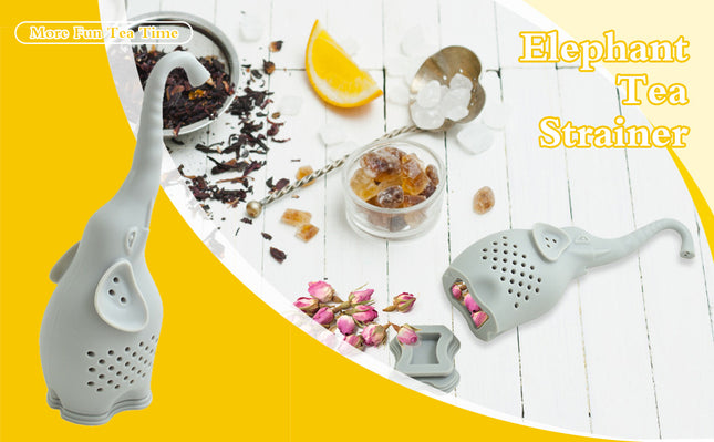 Portable Elephant Tea Strainer - Fun Silicone Tea Infuser