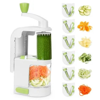 Handheld Vegetable Spiralizer – 4 Blade Spiral Cutter
