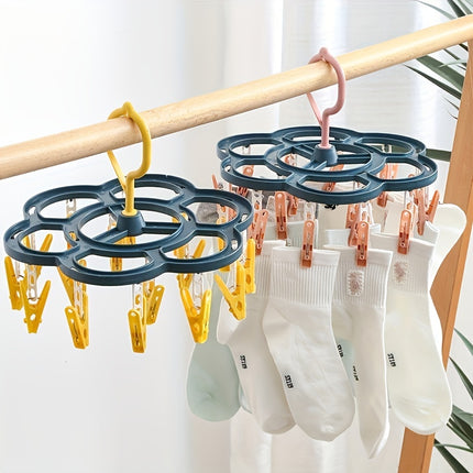 Multifunctional Socks Drying Rack - Windproof Laundry Hanging Shelf