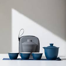 Chinese-Style Travel Tea Set - Teapot, Cups, & Infuser in One