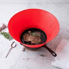 Silicone Frying Pan Splatter Guard – Oil Splash Proof Fry Wall Shield for Cooking