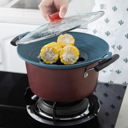 Silicone Lid for Cooking -Anti-Splatter and Overflow Protection