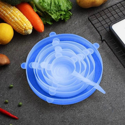 Stretchable Food Wrap - Reusable & Airtight Silicone Covers for Bowls